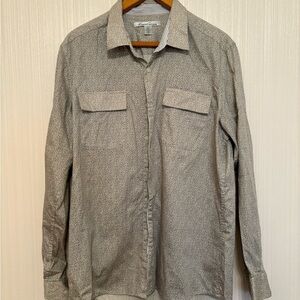 Kenneth Cole Long Sleeve Button-Up Shirt Size Large